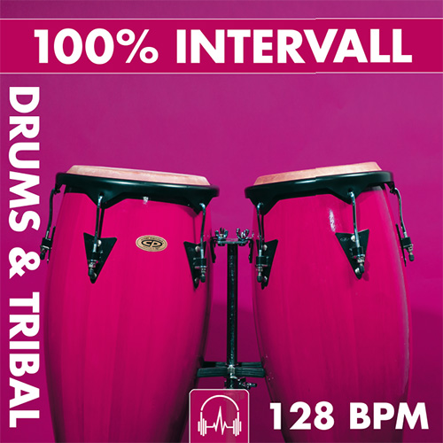 100% INTERVALL | Drums & Tribal (128 BPM)