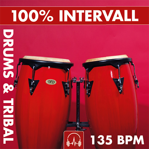 100% INTERVALL | Drums & Tribal (135 BPM)